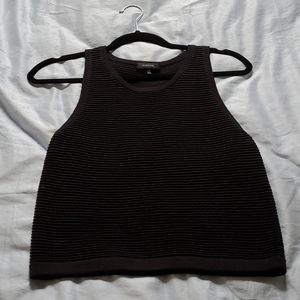 Aritzia Babaton Black Knit Tank Top